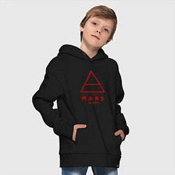 Толстовка оверсайз детская 30 Seconds to Mars рок, цвет: черный — фото 2