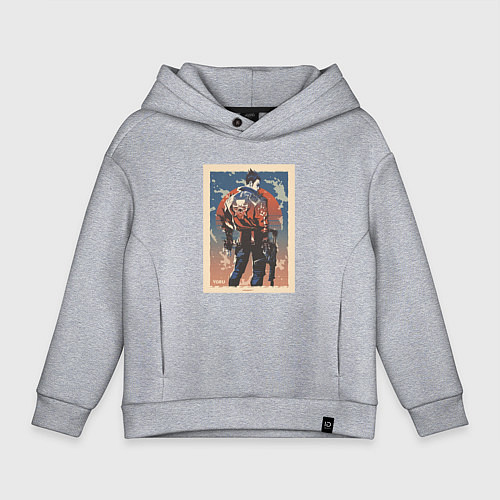 Детское худи оверсайз Yoru art / Меланж – фото 1