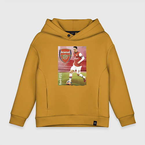 Детское худи оверсайз Arsenal, Mesut Ozil / Горчичный – фото 1