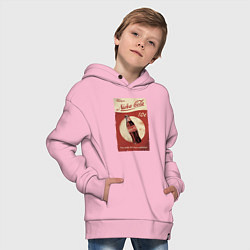 Толстовка оверсайз детская Fallout Nuka Cola Poster Pop art, цвет: светло-розовый — фото 2