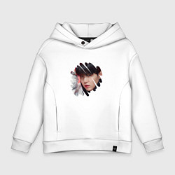 Толстовка оверсайз детская Agust D SUGA BTS, цвет: белый