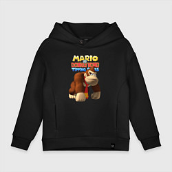 Толстовка оверсайз детская Mario Donkey Kong Nintendo, цвет: черный