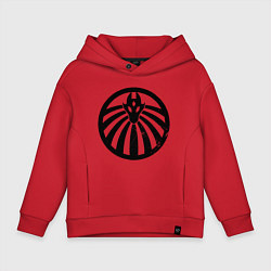 Толстовка оверсайз детская Эпсилон-11, цвет: красный