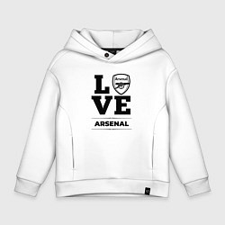 Толстовка оверсайз детская Arsenal Love Классика, цвет: белый