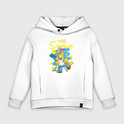 Детское худи оверсайз The SimpsonsСемейка Симпсонов