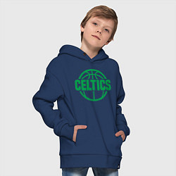 Толстовка оверсайз детская Celtics Baller, цвет: тёмно-синий — фото 2