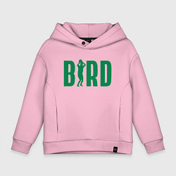 Толстовка оверсайз детская Bird -Boston, цвет: светло-розовый