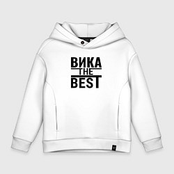 Толстовка оверсайз детская ВИКА THE BEST, цвет: белый