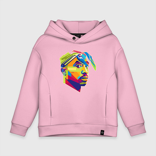 Детское худи оверсайз 2PAC Style / Светло-розовый – фото 1