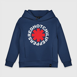 Толстовка оверсайз детская Peppers - Logo, цвет: тёмно-синий