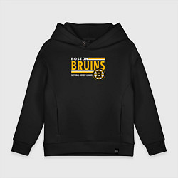 Толстовка оверсайз детская NHL Boston Bruins Team, цвет: черный