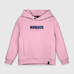 Толстовка оверсайз детская Monaco FC Classic, цвет: светло-розовый