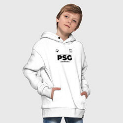 Толстовка оверсайз детская PSG Униформа Чемпионов, цвет: белый — фото 2