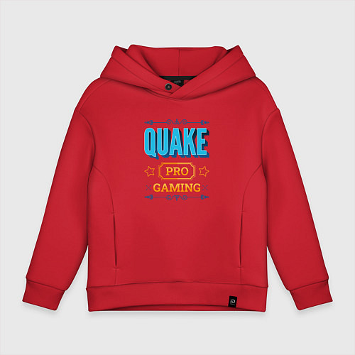 Детское худи оверсайз Игра Quake pro gaming / Красный – фото 1