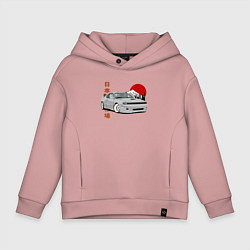 Толстовка оверсайз детская Celica gt-four st183 JDM, цвет: пыльно-розовый