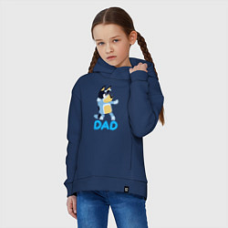 Толстовка оверсайз детская Doggy Dad, цвет: тёмно-синий — фото 2