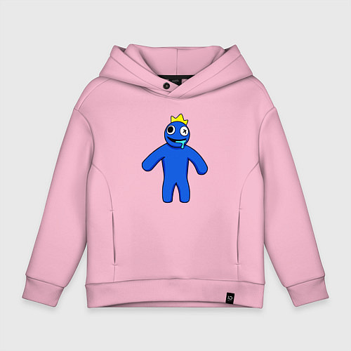 Детское худи оверсайз Синий из Роблокс / Светло-розовый – фото 1