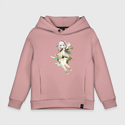 Толстовка оверсайз детская Нахида - Genshin Impact, цвет: пыльно-розовый