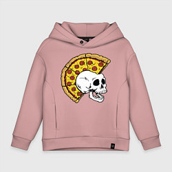 Толстовка оверсайз детская Ниндзя черепахи, цвет: пыльно-розовый