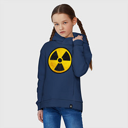 Толстовка оверсайз детская Atomic Nuclear, цвет: тёмно-синий — фото 2
