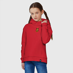 Толстовка оверсайз детская Сборная Испании логотип, цвет: красный — фото 2