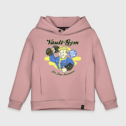 Толстовка оверсайз детская Vault GYM - for true survivors, цвет: пыльно-розовый