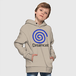 Толстовка оверсайз детская Sega dreamcast, цвет: миндальный — фото 2