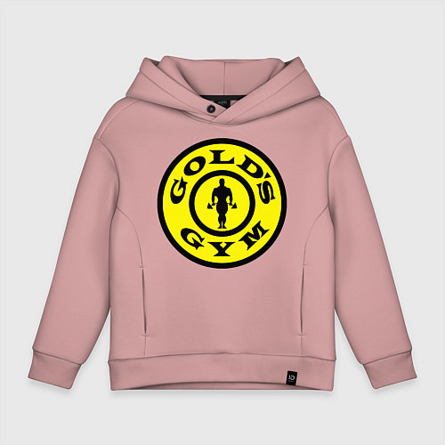 Детское худи оверсайз Golds GYM / Пыльно-розовый – фото 1