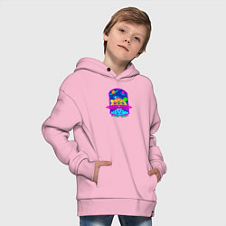 Толстовка оверсайз детская Скоро будем, цвет: светло-розовый — фото 2