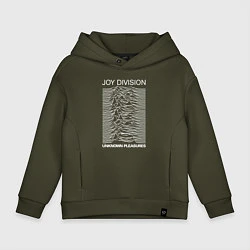 Толстовка оверсайз детская Joy Division, цвет: хаки