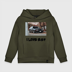 Толстовка оверсайз детская E34 Pack, цвет: хаки