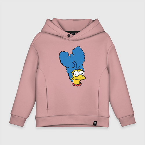 Детское худи оверсайз Marge Wu-Tang / Пыльно-розовый – фото 1