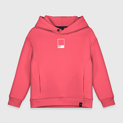 Толстовка оверсайз детская Pantone Best Color, цвет: коралловый