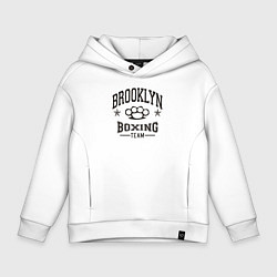 Толстовка оверсайз детская Brooklyn boxing, цвет: белый