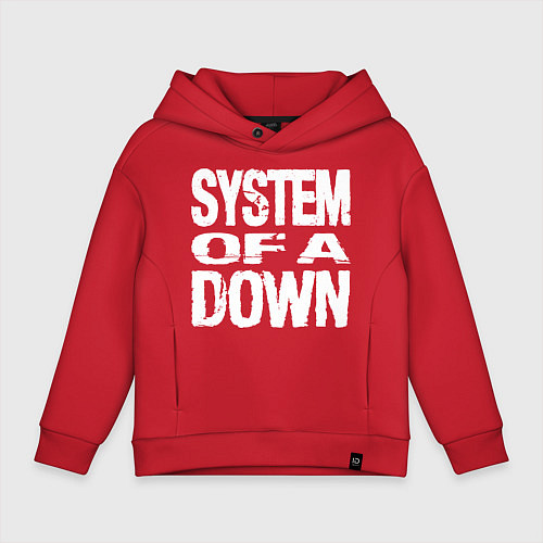 Детское худи оверсайз SoD - System of a Down / Красный – фото 1
