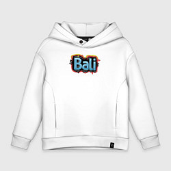 Толстовка оверсайз детская Bali, цвет: белый