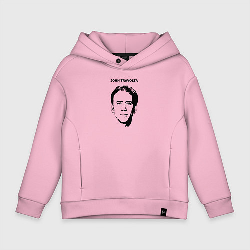 Детское худи оверсайз Без Лица / Светло-розовый – фото 1