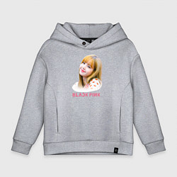 Толстовка оверсайз детская Lisa Blackpink, цвет: меланж