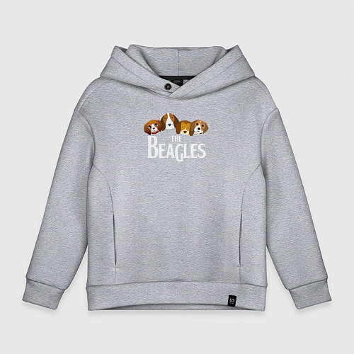 Детское худи оверсайз Бигли / Меланж – фото 1