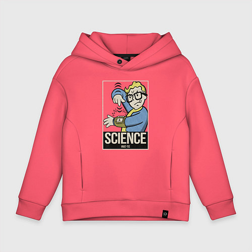 Детское худи оверсайз Vault science / Коралловый – фото 1