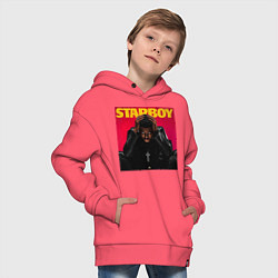 Толстовка оверсайз детская The hills, цвет: коралловый — фото 2