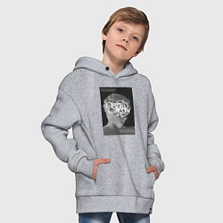 Толстовка оверсайз детская Антиной star, цвет: меланж — фото 2