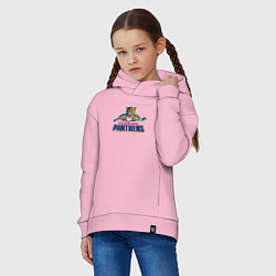 Толстовка оверсайз детская Florida panthers - hockey team, цвет: светло-розовый — фото 2
