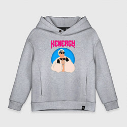 Толстовка оверсайз детская Кен и Барби, цвет: меланж