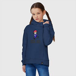 Толстовка оверсайз детская Cool kid, цвет: тёмно-синий — фото 2