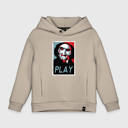 Детское худи оверсайз Play saw / Миндальный – фото 1