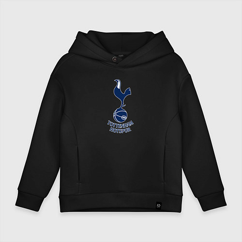 Детское худи оверсайз Tottenham Hotspur fc sport / Черный – фото 1