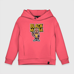 Толстовка оверсайз детская Kobe black mamba, цвет: коралловый