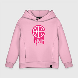 Детское худи оверсайз Pink basketball