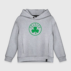 Толстовка оверсайз детская Boston Celtics clover, цвет: меланж